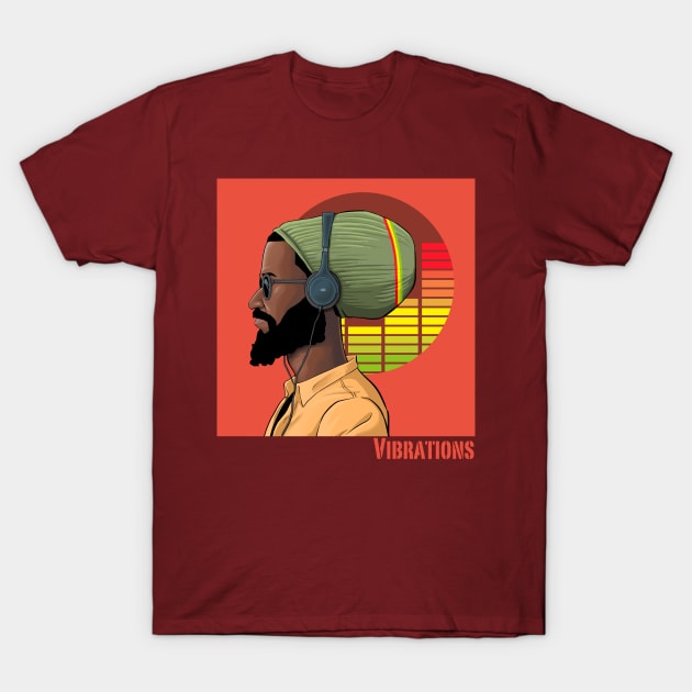 Vibrations - Trevor T-Shirt by marcuskwame